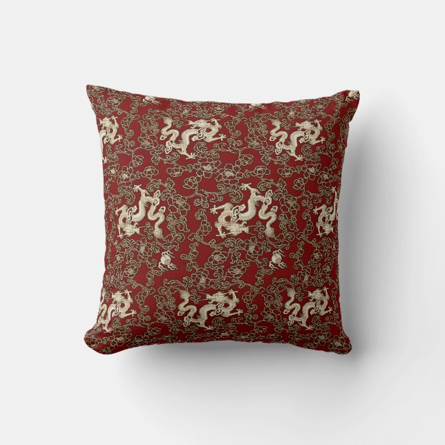 Coussin Copie traditionnelle vintage de papier japonais (Recto)