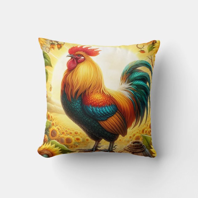 Coussin Coq (Recto)