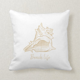 Coussin Coque de texte personnalisé double face