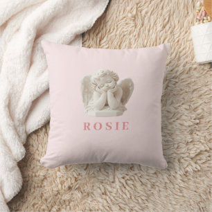 Coussin Coquette personnalisée Sculpture de l'ange dormant
