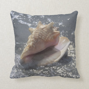 Coussin Coquillage sur l'île de la plage Sanibel, la