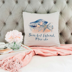 Coussin Coquillages de l'île de Sanibel