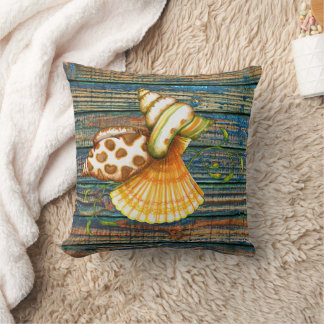 Coussin Coquillages mignons Vieux Patinés Planes Motif