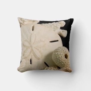 Coussin Coquilles blanches et dollar de sable