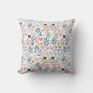 Coussin Corações em aquarela