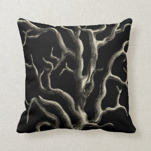 Coussin Corail noir et bronzage