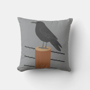 Coussin Corbeau