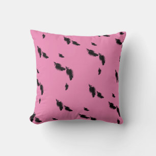 Coussin Corbeau noir