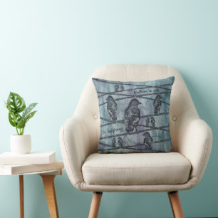 Coussin Corbeaux Vogel
