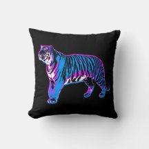 Corey Tiger 80s Vintage Néon Bleu Tigre