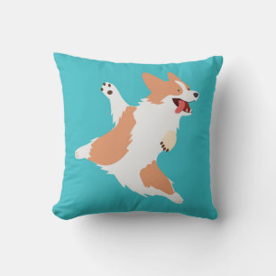 Coussin Corgi joueur