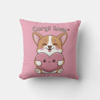 Coussin Corgi Love