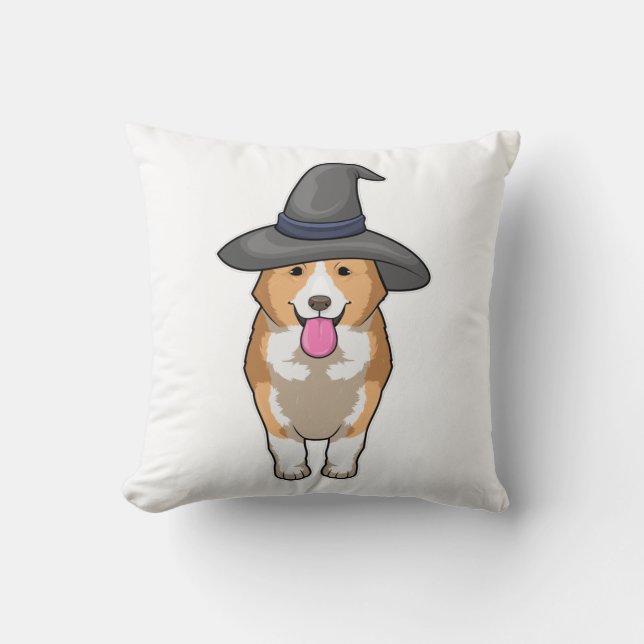 Coussin Corgi Witch (Recto)