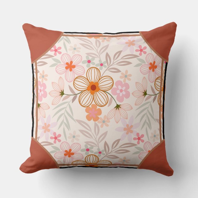 Coussin Cornerstone Blossom Orange (Recto)
