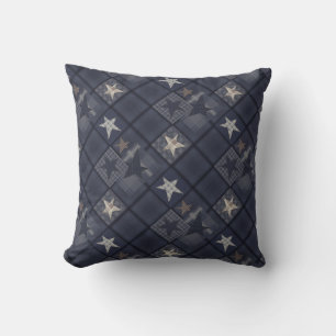 Coussin Correspondance bleue