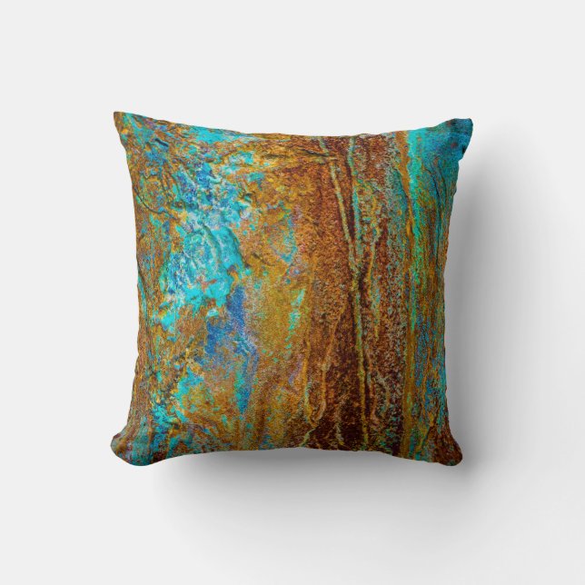 Coussin Corrosion colorée (Recto)