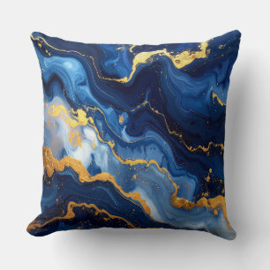 Coussin Cosmic Night Marble Abstract Cushion