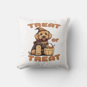 Coussin Costume de chien Labradoodle Halloween �Friandise