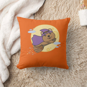 Coussin Costume de sorcière Quokka Halloween pour enfants
