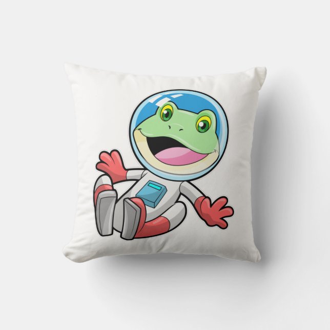 Coussin Costume spatial de l'astronaute de grenouille (Recto)