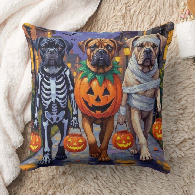 Coussin Costumes d'Halloween en bullmastiff (Couverture)