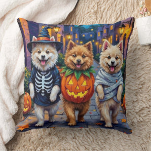 Coussin Costumes d'Halloween pour chiens Samoyèdes allant