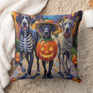 Coussin Costumes d'Halloween pour Great Dane en tournée de