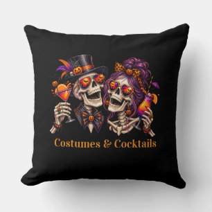 Coussin Costumes et Cocktails Soirée Adulte Halloween