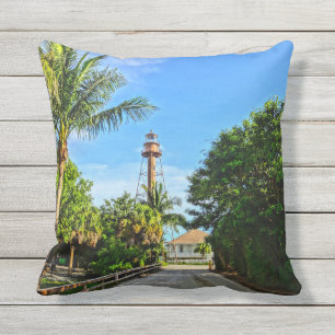 Coussin Côte du Golfe de la Floride de phare d'île de