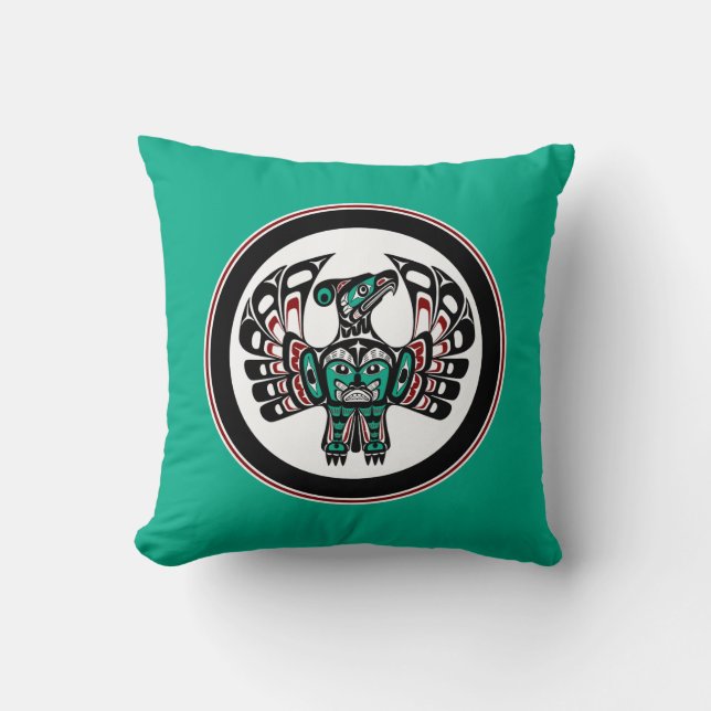 Coussin Côte du Pacifique Nord-Ouest L'art haïtien Thunder (Recto)