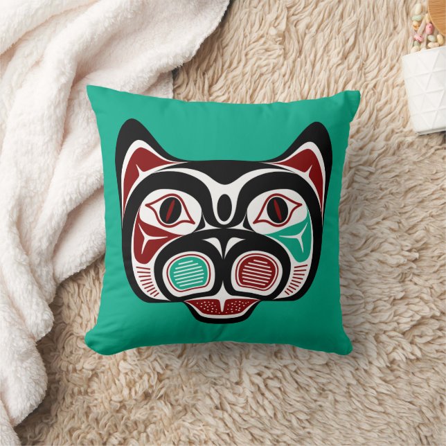 Coussin Côte Pacifique Nord Haida Kitty (Couverture)