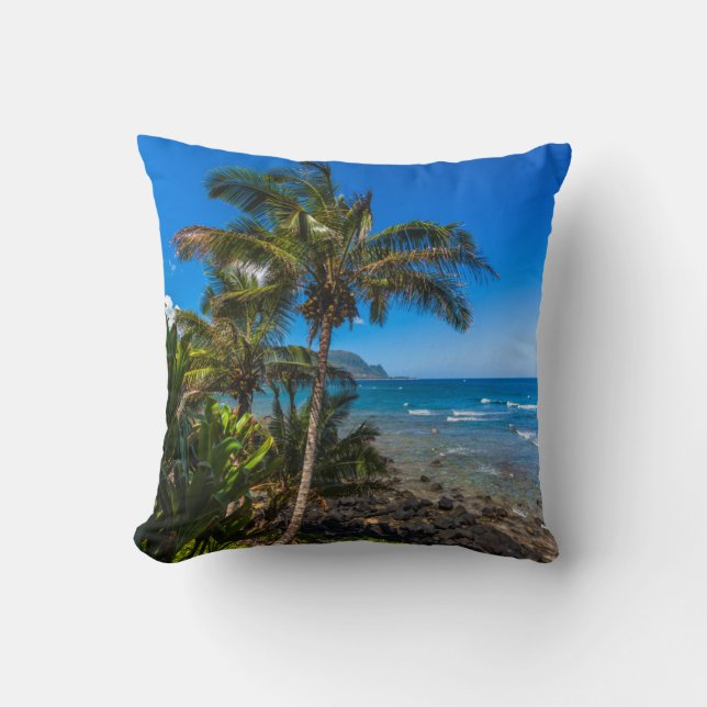 Coussin Côte tropicale (Recto)