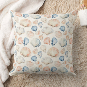 Coussin Côtière rustique - Coquillages, Starfish, Reef (21