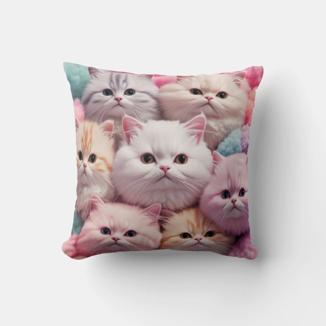 Coussin Coton Candy Kittens (Recto)