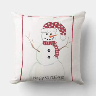 Coussin Coton de Noël Snowman Écouteur