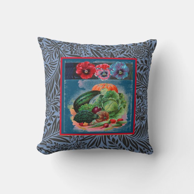 COUSSIN COTON JETER PILLOW HAPPY SEED W/ CUSTOM INITIAL (Recto)