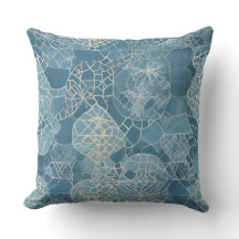Cottage Bleu Motif Géométrique