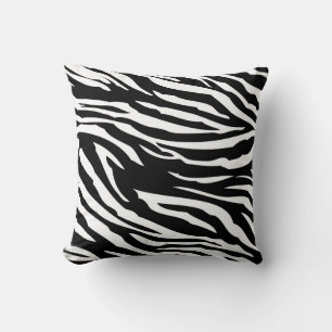 Coussin Couche d'impression Zèbre noir et blanc Couche d'o