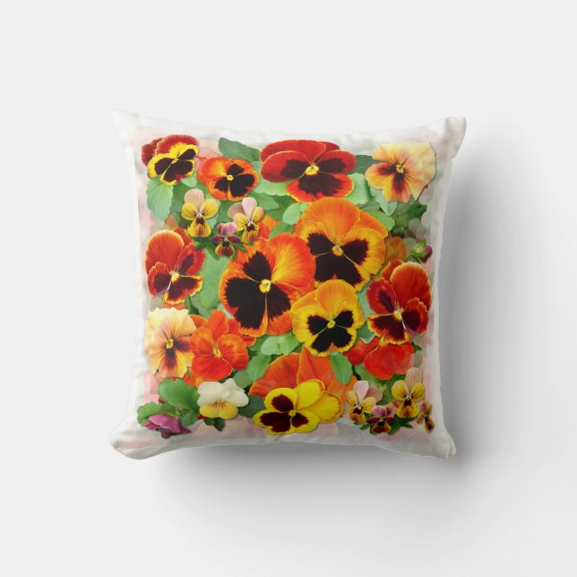 Coussin Coucher de soleil de Pansy (Recto)