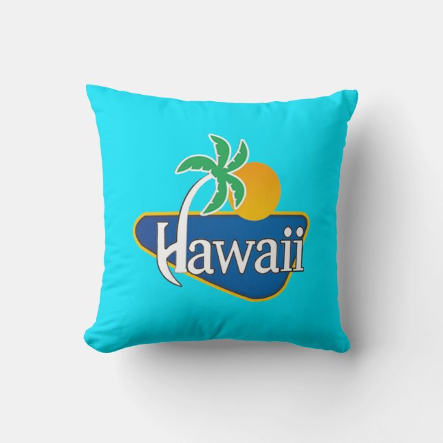 Coussin Coucher de soleil d'Hawaii (Recto)