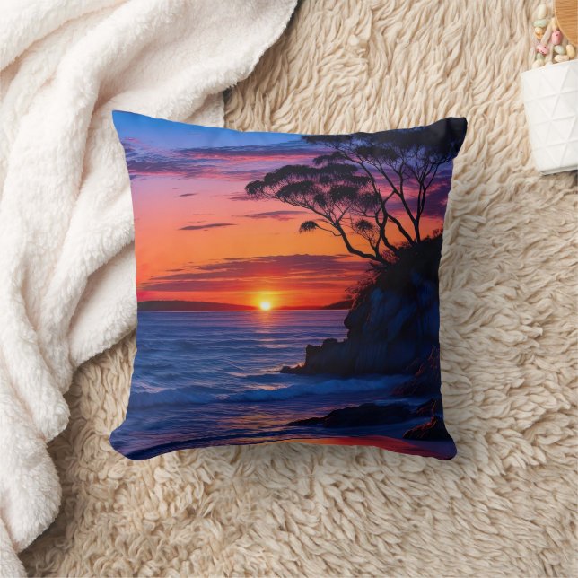 Coussin Coucher de soleil tropical (Couverture)