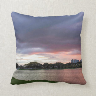 Coussin Coucher du soleil au-dessus du parc