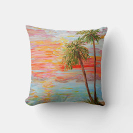 Coussin Coucher du soleil de côte de la Californie