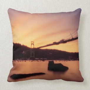 Coussin Coucher du soleil de pont de St Johns
