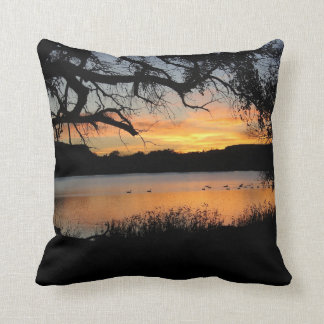 Coussin Coucher du soleil du Kansas au parc d'état de