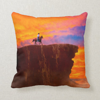 Coussin Couchers du soleil occidentaux sauvages