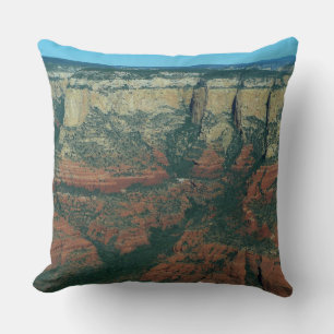 Coussin Couches de roches rouges à Sedona Arizona