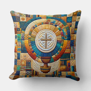 Coussin Couette Style Communion Host & Chalice Expressioni