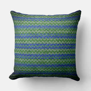 Coussin Couleur Chevron Stripes Cuir Look #60