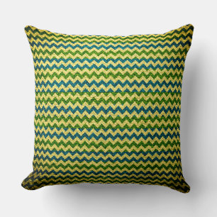 Coussin Couleur Chevron Stripes cuir look #75
